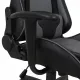 Игровое кресло  "GT Racer GM-100", две подушки, экокожа, черное/серое, 531926. Фото товара с разных ракурсов.