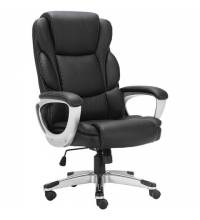 Кресло офисное  PREMIUM "Rest EX-555", пружинный блок, экокожа, черное