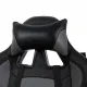 Игровое кресло  "GT Racer GM-100", две подушки, экокожа, черное/серое, 531926. Фото товара с разных ракурсов.