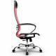 Эргономичное кресло руководителя Метта комплект 4 черно-красное ch. Фото товара с разных ракурсов.